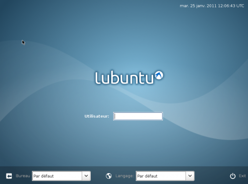 Lxdm sur Lubuntu