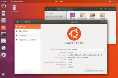 La session Ubuntu