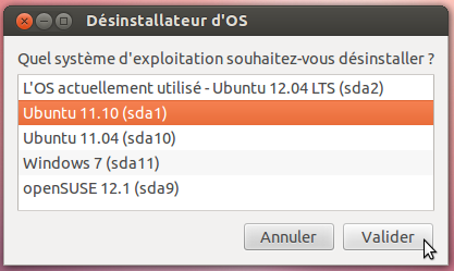 Désinstallateur Ubuntu
